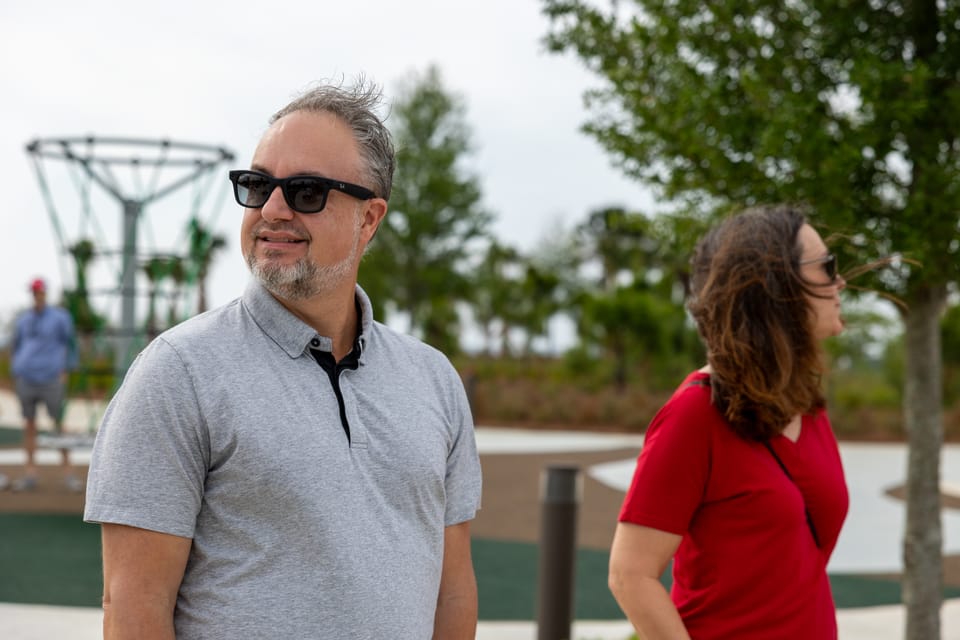 Phil and Shannon Nickinson at the Bruce Beach ribbon-cutting on April 27. 2024.